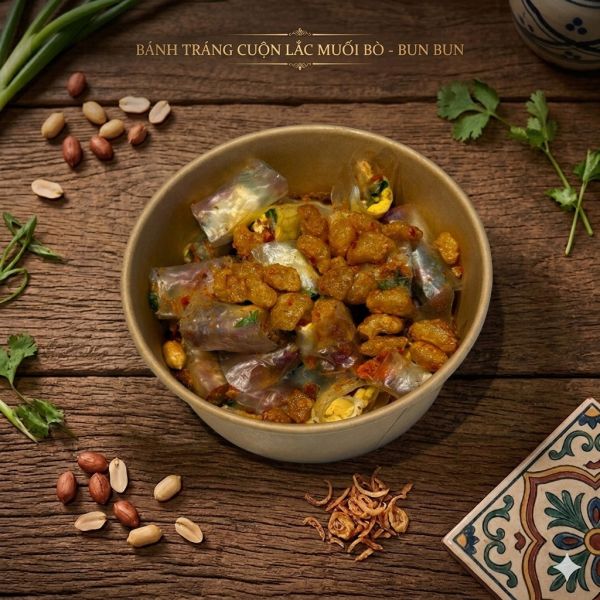 Bánh Tráng Cuộn Lắc Muối Bò
